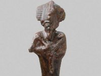 Aeg B 56  Aeg B 56, Spätzeit, 6.- 4. Jahrhundert v. Chr. bis frühptolemäisch, 3. Jahrhundert v. Chr., Osiris, Bronze, H 6,6 cm, B 1,9 cm, T 2,2 cm : Bestandskatalog Ägypten, Museumsfoto: Claus Cordes